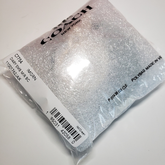 COACH | Mirror Bag Charm with Diary Embroidery Green - Picture 10 of 11